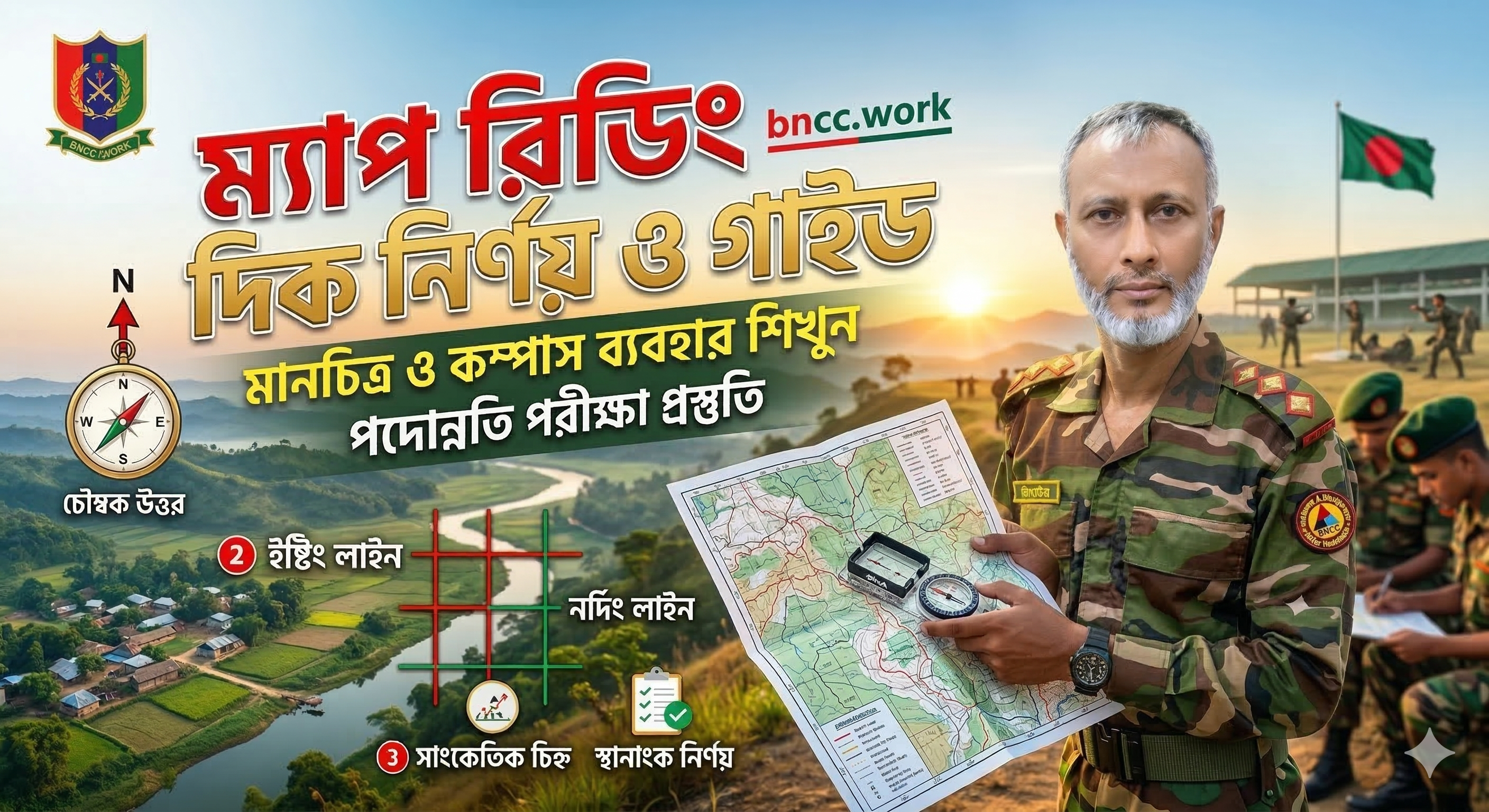 ম্যাপ রিডিং বা মানচিত্র পঠন (Map Reading)